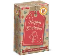 University Games Happy Birthday in a Box Gift - Birthday Gift - Complete Party in a Box | Balloons, Bunting, Game, Candle & Keepsake Keyring | Letterbox Surprise
