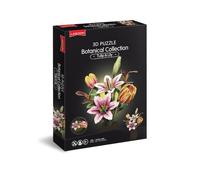 University Games Lily and Tulip Bouquet 3D Flower Puzzle, age 8+ | Ages 8+, No Glue Required, Includes Stylish Vase, Decorative Display, 103 Precision-Cut Pieces