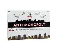 University Games P01851 Anti-Monopoly Board Game, 15 x 10.5 x 2.25 inches, For age 8 years and over