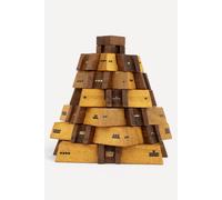 University Games True Genius Castillo Pyramid wooden brainteaser puzzle One Size in Brown University Games Brown