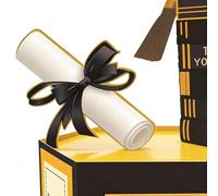 University Graduation Congratulations Card - 3D Greetings for Graduates, Congratulations on Graduation, for Friends Comrades Ceremonies Parties Events High School University Banquets Celebratio