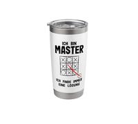 University Ich Bin Master Ich FINDE Always A Solution Uni Stainless Steel Insulated Tumbler