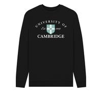 University Of Cambridge Est 1209 Unisex Black Sweatshirt | Size: Large University Of Cambridge Black L