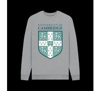 University Of Cambridge Shield Unisex Heather Grey Sweatshirt University Of Cambridge Light Grey 4XL