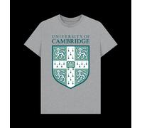 University Of Cambridge Shield Unisex Heather Grey T-Shirt University Of Cambridge Light Grey 4XL