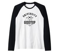 University of Giddyup Houston Texas Raglan Baseball Tee