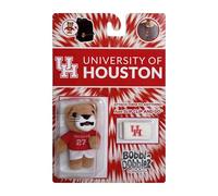 University of Houston Shasta Mascot Bobbi-Dobbiez Attachable Plushie Attaches to Backpacks, Bags, Shoes, Water Bottles, and More