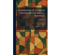 University of Illinois Studies in the Social Sciences