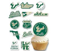 University of South Florida Cupcake Topper Party Supplies for USF Football, Birthday, Graduation Party Decorations (24 Pieces) (South Florida Bulls)