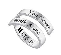 University Trendz Bangtan Kpop Ring - Jung Kook You Never Walk Alone Ring for Boys & Girls