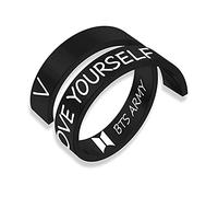 University Trendz Bangtan Message Ring - V Love Yourself Ring for Army Fans