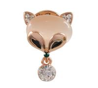 University Trendz Gold-tone Little Cat Brooch Pin for Women & Girl's