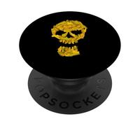 University Varsity-Gold Big 'Ol Sneaker Skull Yellow PopSockets Adhesive PopGrip