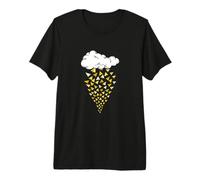 University Varsity-Gold Color Cloud Planes Yellow Premium T-Shirt