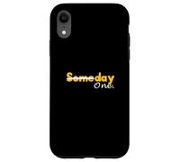 University Varsity-Gold Color Day One not Someday Case for iPhone XR