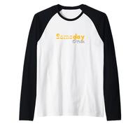 University Varsity-Gold Color Day One not Someday Raglan Baseball Tee