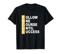 University Varsity-Gold Color Follow The Course Yellow T-Shirt