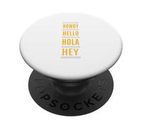 University Varsity-Gold Color Greetings To All Yellow PopSockets Adhesive PopGrip