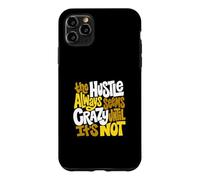 University Varsity-Gold Color Hustle Ain't So Crazy Yellow Case for iPhone 11 Pro Max