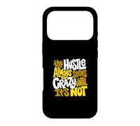 University Varsity-Gold Color Hustle Ain't So Crazy Yellow Case for iPhone 17 Pro