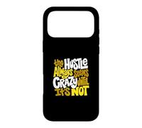 University Varsity-Gold Color Hustle Ain't So Crazy Yellow Case for iPhone 17 Pro Max