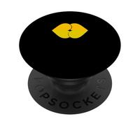 University Varsity-Gold Color Kissing Hearts Yellow PopSockets Adhesive PopGrip