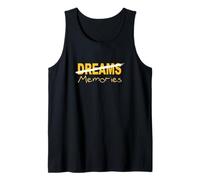 University Varsity-Gold Color Memories Over Dreams Yellow Tank Top
