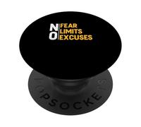 University Varsity-Gold Color NO Excuses-Fear-Limits Yellow PopSockets Adhesive PopGrip