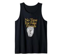 University Varsity-Gold Color No Time for Fake Friends Tank Top