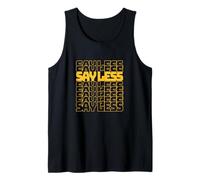University Varsity-Gold Color Say Less-v3 Yellow Tank Top