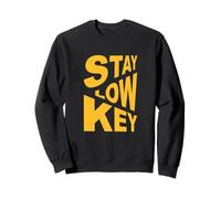University Varsity-Gold Color Stay Low-Key Yellow Sweatshirt