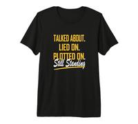 University Varsity-Gold Color Still Standing Yellow Premium T-Shirt