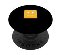 University Varsity-Gold Lightening-Eyes Block Face Yellow PopSockets Adhesive PopGrip