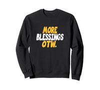 University Varsity-Gold More Blessings Coming Y'all Yellow Sweatshirt