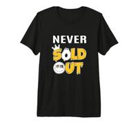 University Varsity-Gold Never Sold Out Yellow Premium T-Shirt