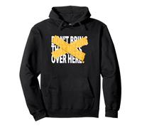 University Varsity-Gold Not Over Here Varsity-Gold Pullover Hoodie