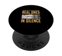 University Varsity-Gold Real Ones Move In Silence Yellow PopSockets Adhesive PopGrip