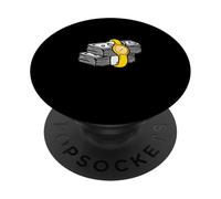 University Varsity-Gold Time/Money Yellow PopSockets Adhesive PopGrip