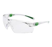 Univet 506UP Safety Glasses Anti-fog UV White/Green 506U-03-00