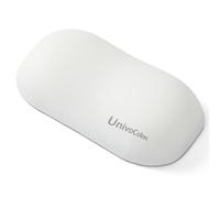 UnivoColors Design-Wave Wrist Rest, Artificial Sheepskin+Memory Foam+Ergonomic+Anti-Slip Gel, Resilience Support During Work and Gaming,Mouse Accessory,White