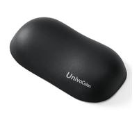 UnivoColors Design-Wave Wrist Rest, Artificial Sheepskin+Memory Foam+Ergonomic+Anti-Slip Gel, Resilience Support During Work and Gaming,Mouse Accessory,Black