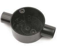 Univolt CB-20/2-BK 20mm Through Box Black