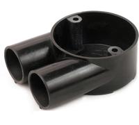 Univolt CB-20/2-U-BK 20mm Branch 2 Way Black