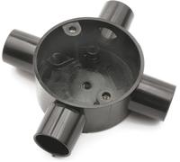 Univolt CB-20/4-BK 20mm Intersection 4 Way Black