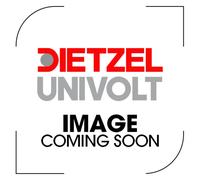 Univolt SFB2BK Twin 32mm Black PVC Surface Box Square Corner 1xMT K.O & 1x Conduit K.O