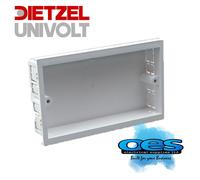 Univolt SLB2 2 Gang Double Accessory Back Box Dado Trunking Chamfered Edge