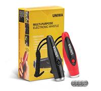 UNIWA Electronic Whistles, 2 Pack Handheld 3 Tone High Volume Electric Whistle with Lanyard for Teacher Coach Referee, Loudest Emergency Whistle Volleyball Soccer Sports Whistle