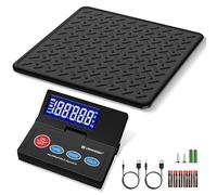 UNIWEIGH 440lb Wireless Pracel Scales,10g Accuracy Digital Postal Scale for Packages with LCD,Alloy Steel Platform,USB-A/Battery Power,Tare/Hold/Auto-Off,Mail Scale for Small Business Postage Weighing