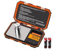 UNIWEIGH Digital Gram Scale,200g/0.01g High Precision Pocket Mini Scales | Small scale with 6 Units,Jewelry Scale with LCD Display,Tare Function,Auto Off,50g Cal Weight,for Coin,Powder,Reloading,Food