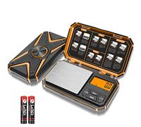 UNIWEIGH Digital Pocket Scale 1000g/0.1g, Small Digital Scales,Precision Gram Scale, Jewelry Scale, Kitchen Scale Great for Food, Powder, Coins (Battery Included)- Orange